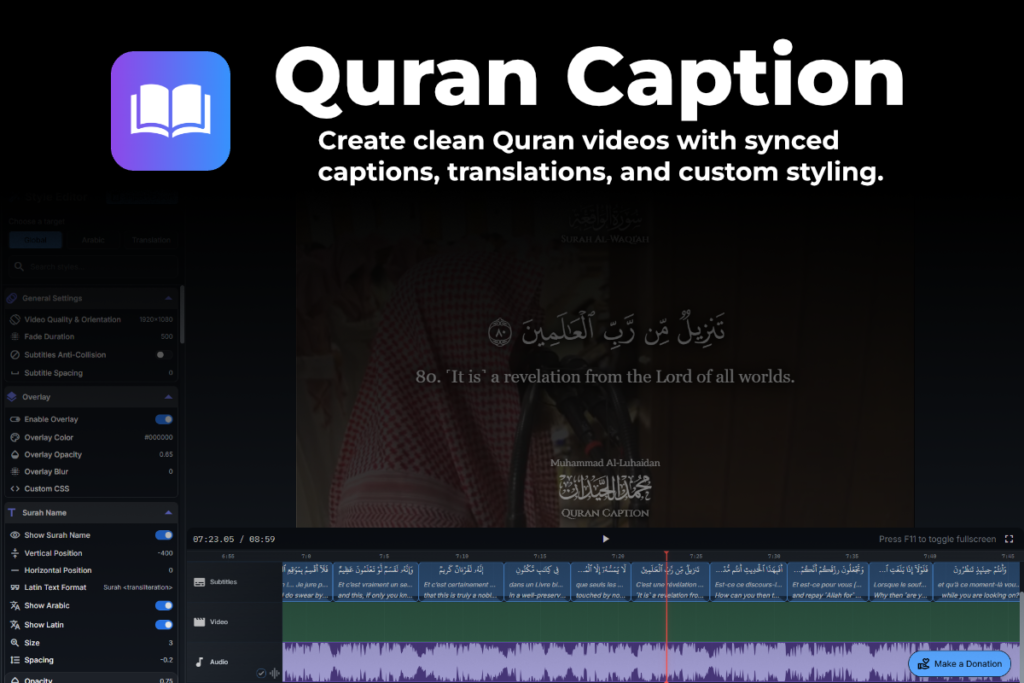 Quran Caption